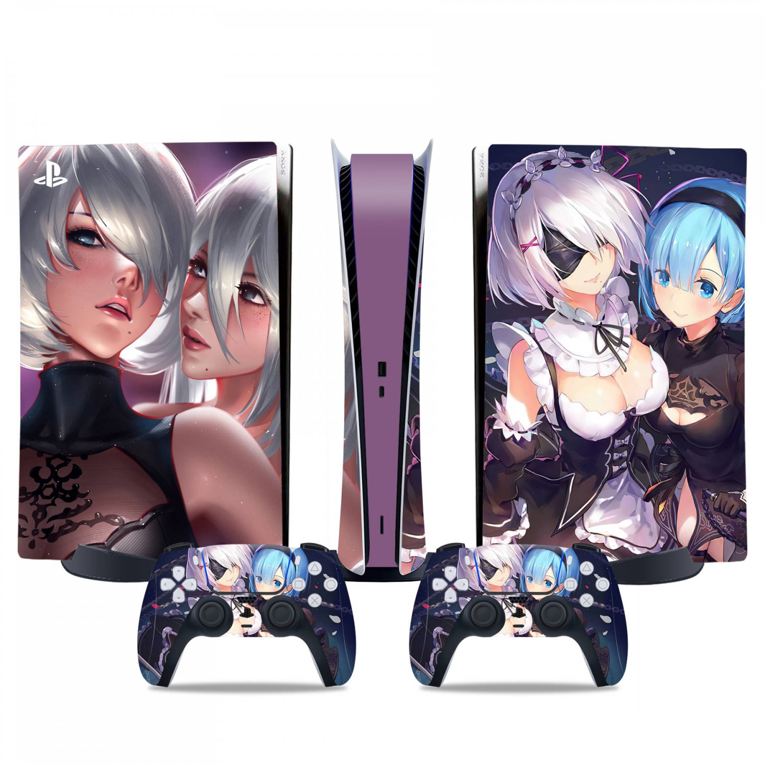 Nier Automata decal skin for PS5 digital Console & 2 Controllers