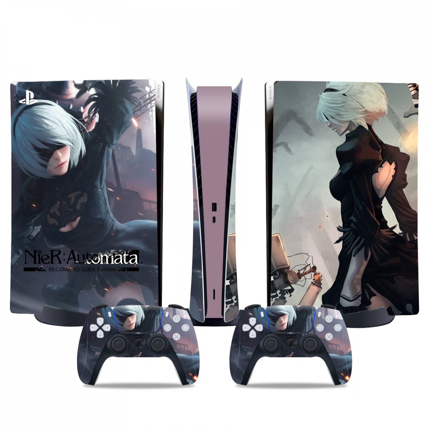 Nier Automata decal skin for PS5 digital Console & 2 Controllers