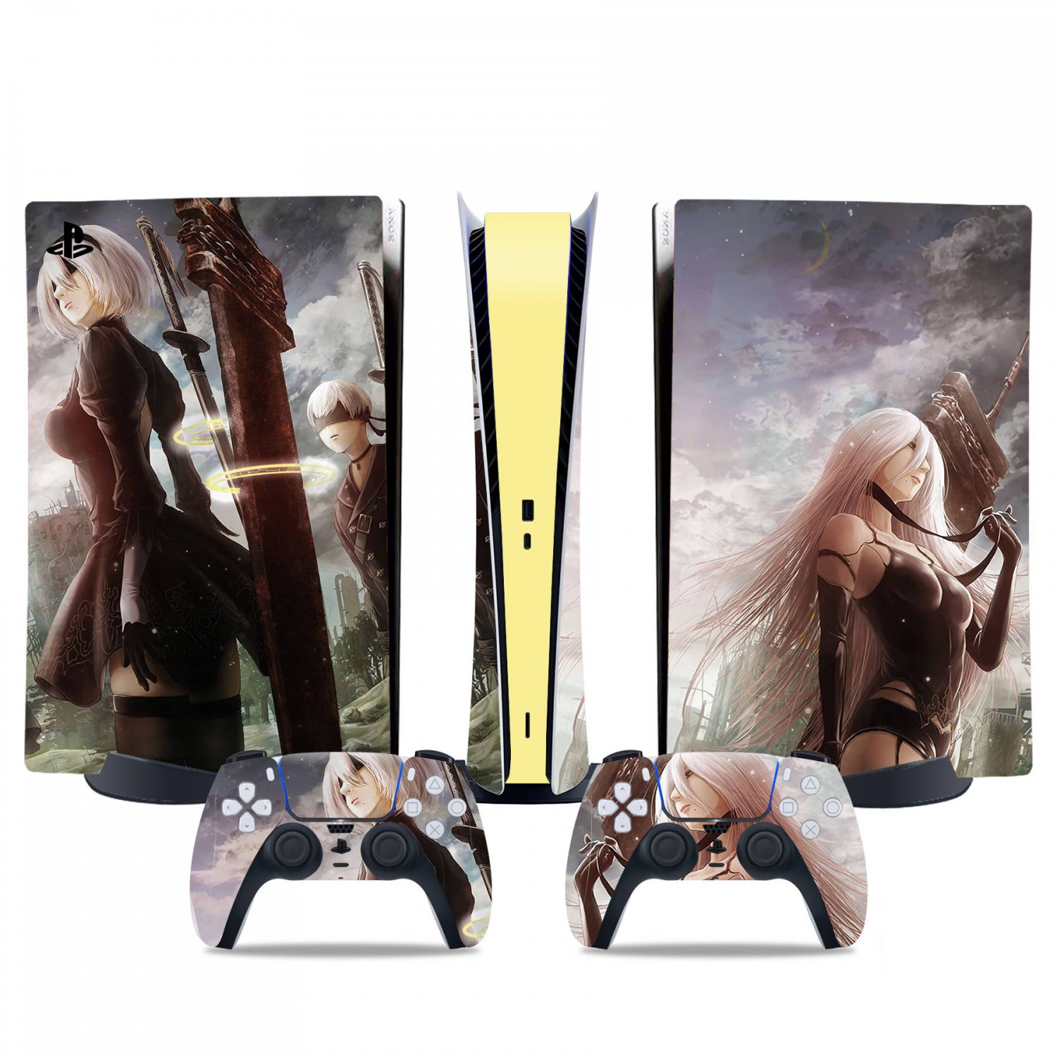 Nier Automata decal skin for PS5 digital Console & 2 Controllers