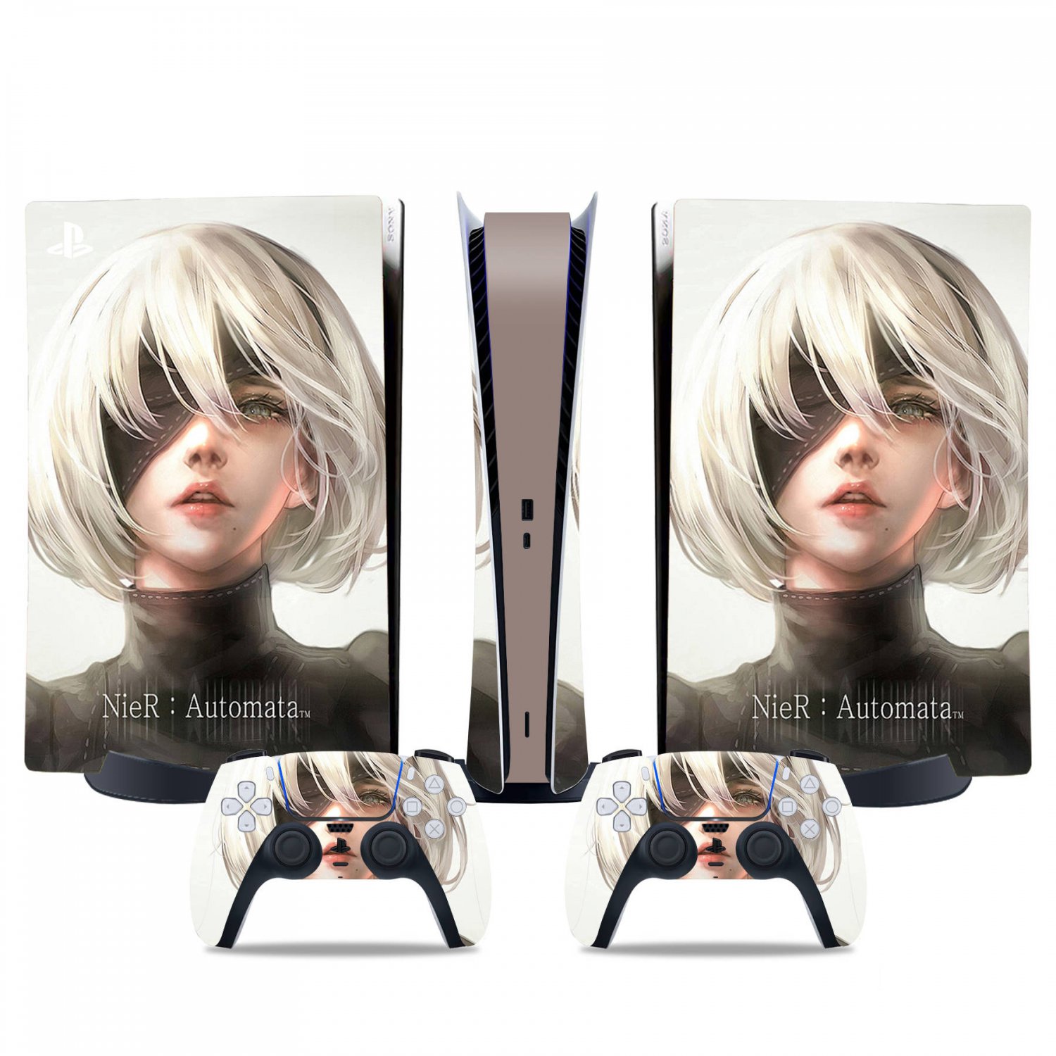 Nier Automata decal skin for PS5 digital Console & 2 Controllers