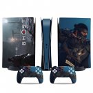 Ghost of Tsushima decal skin for PS5 digital Console & 2 Controllers