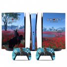 Ghost of Tsushima decal skin for PS5 digital Console & 2 Controllers