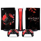 Ghost of Tsushima decal skin for PS5 digital Console & 2 Controllers