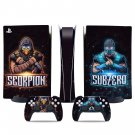 Mortal Kombat decal skin for PS5 digital Console & 2 Controllers