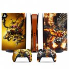 Mortal Kombat decal skin for PS5 digital Console & 2 Controllers