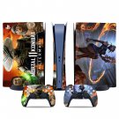 Mortal Kombat decal skin for PS5 digital Console & 2 Controllers