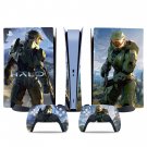 Halo Infinite decal skin for PS5 digital Console & 2 Controllers