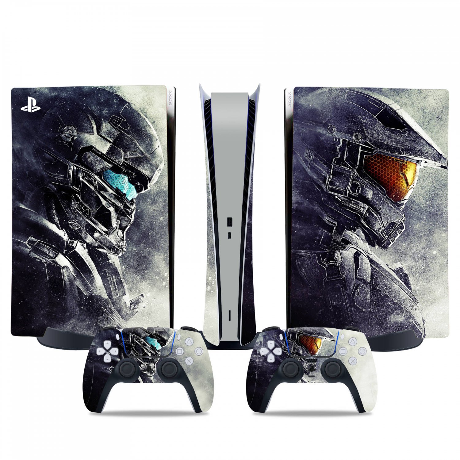 Halo Infinite decal skin for PS5 digital Console & 2 Controllers