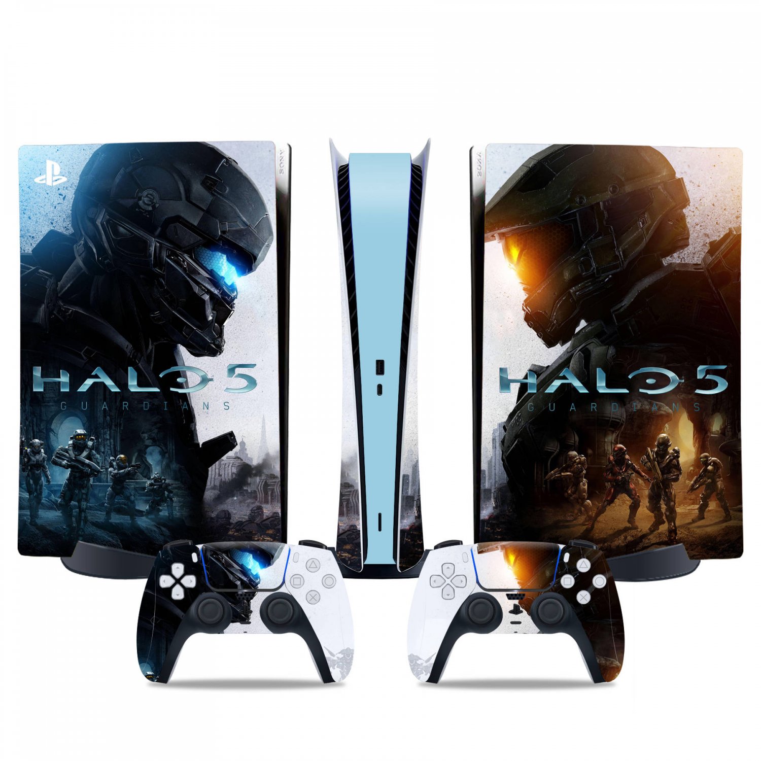 Halo 5 Guardians decal skin for PS5 digital Console & 2 Controllers
