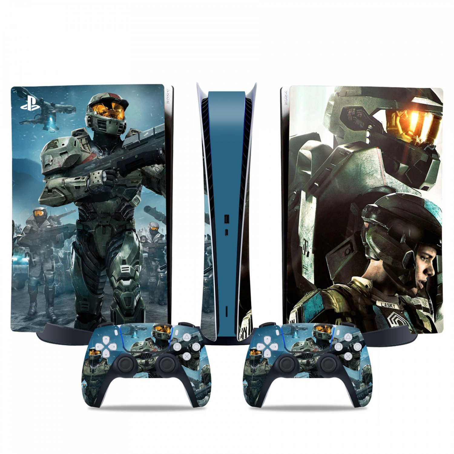 Halo 5 Guardians decal skin for PS5 digital Console & 2 Controllers