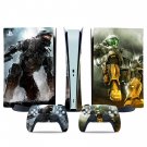 Halo decal skin for PS5 digital Console & 2 Controllers