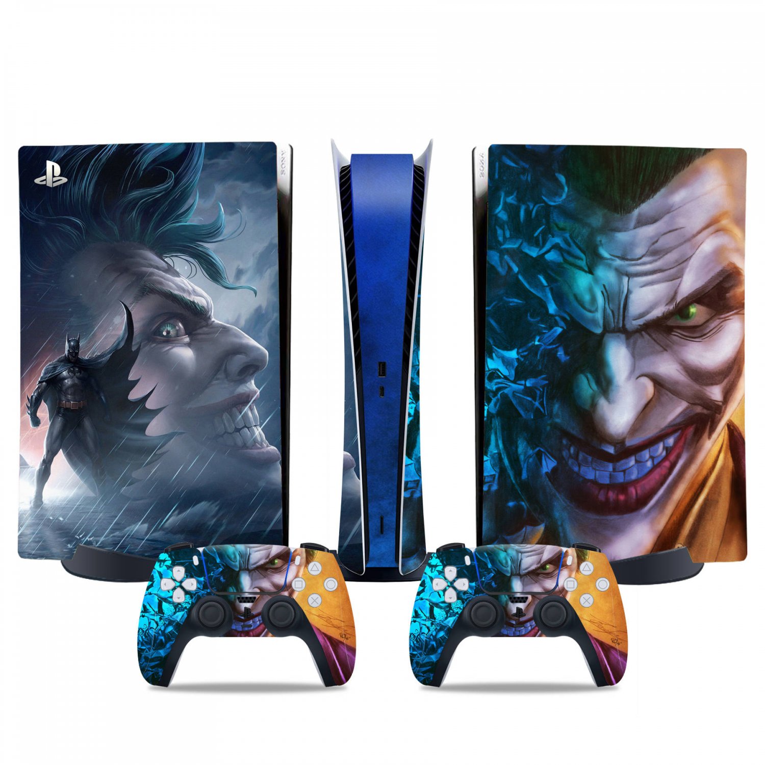 Joker decal skin for PS5 digital Console & 2 Controllers
