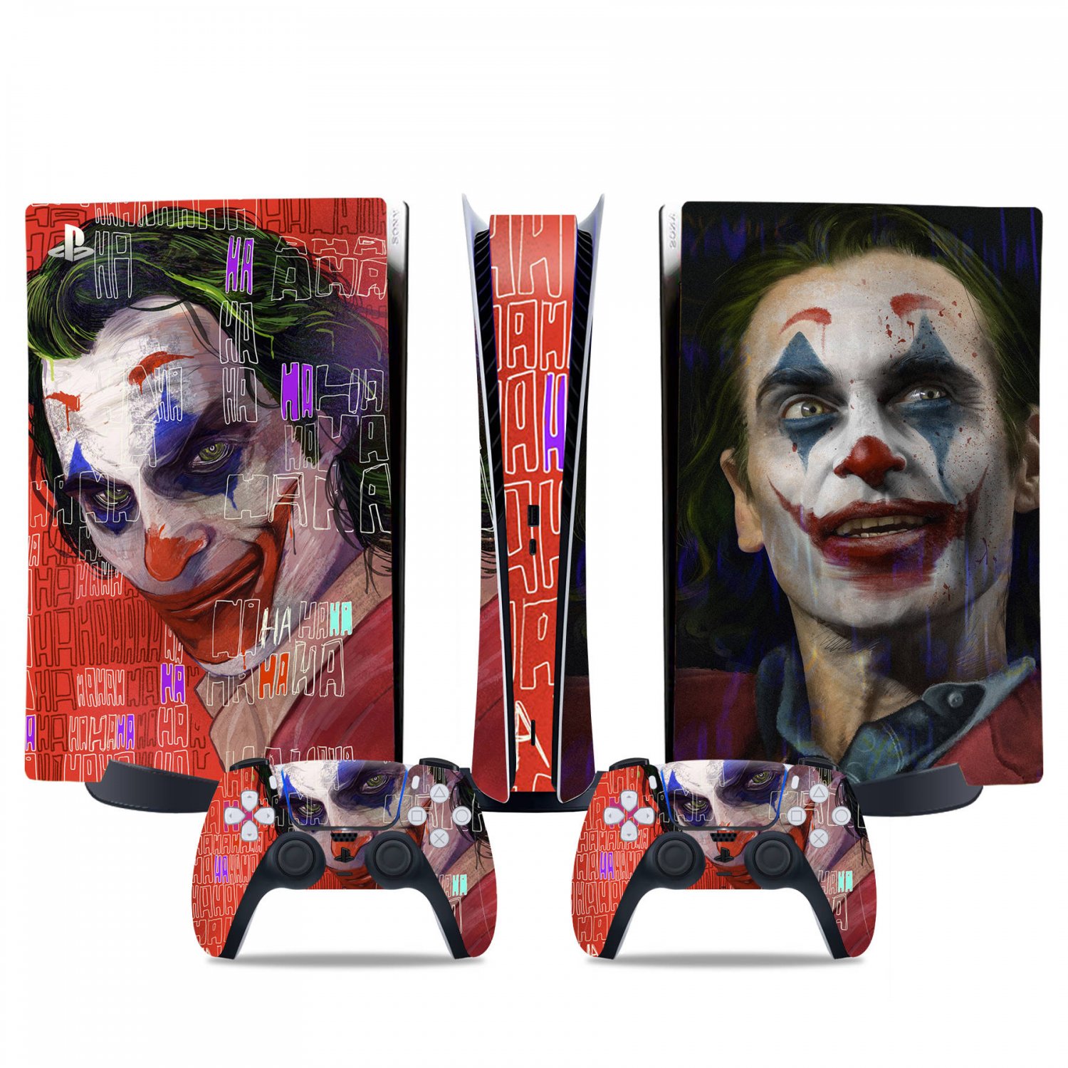 Joker decal skin for PS5 digital Console & 2 Controllers