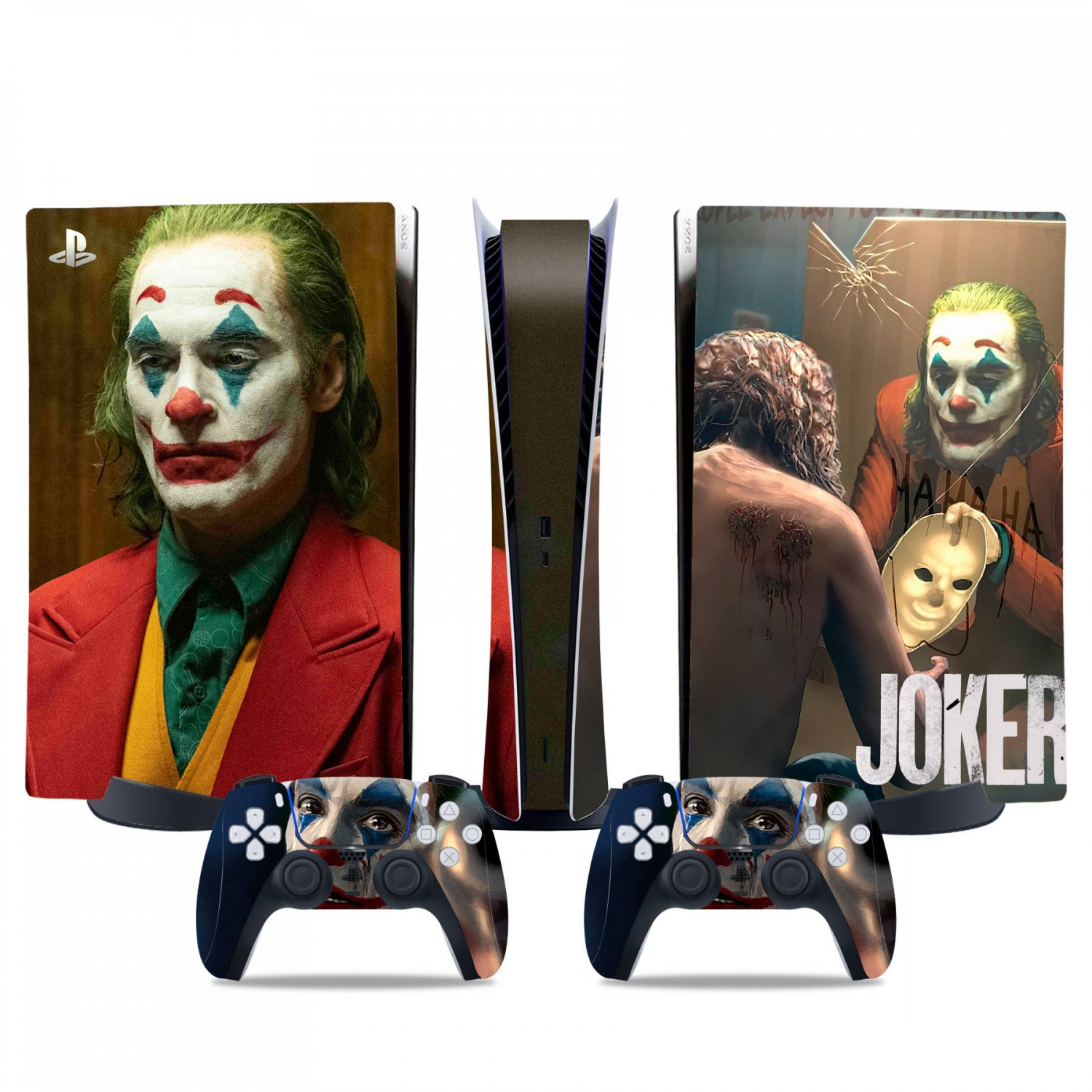 Joker decal skin for PS5 digital Console & 2 Controllers