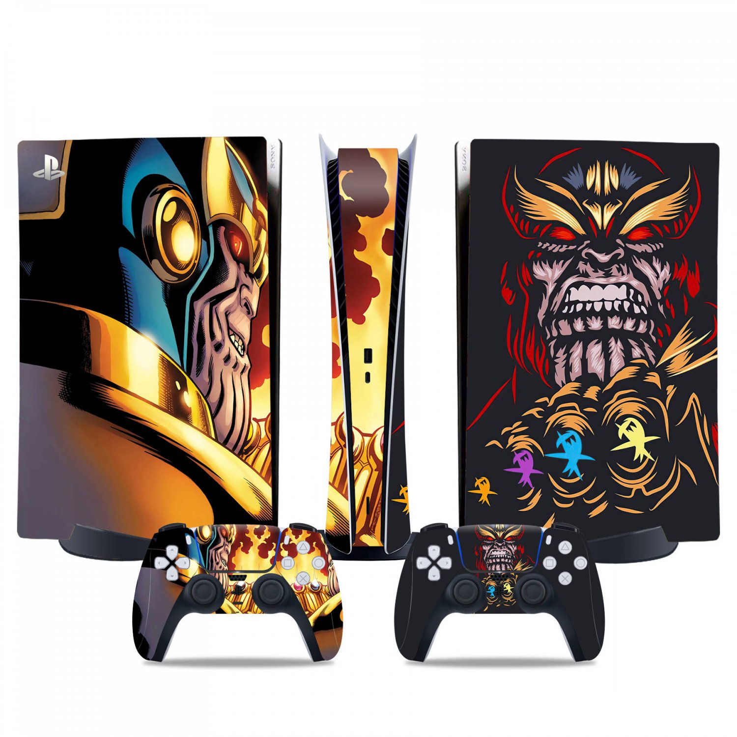 Avengers decal skin for PS5 digital Console & 2 Controllers