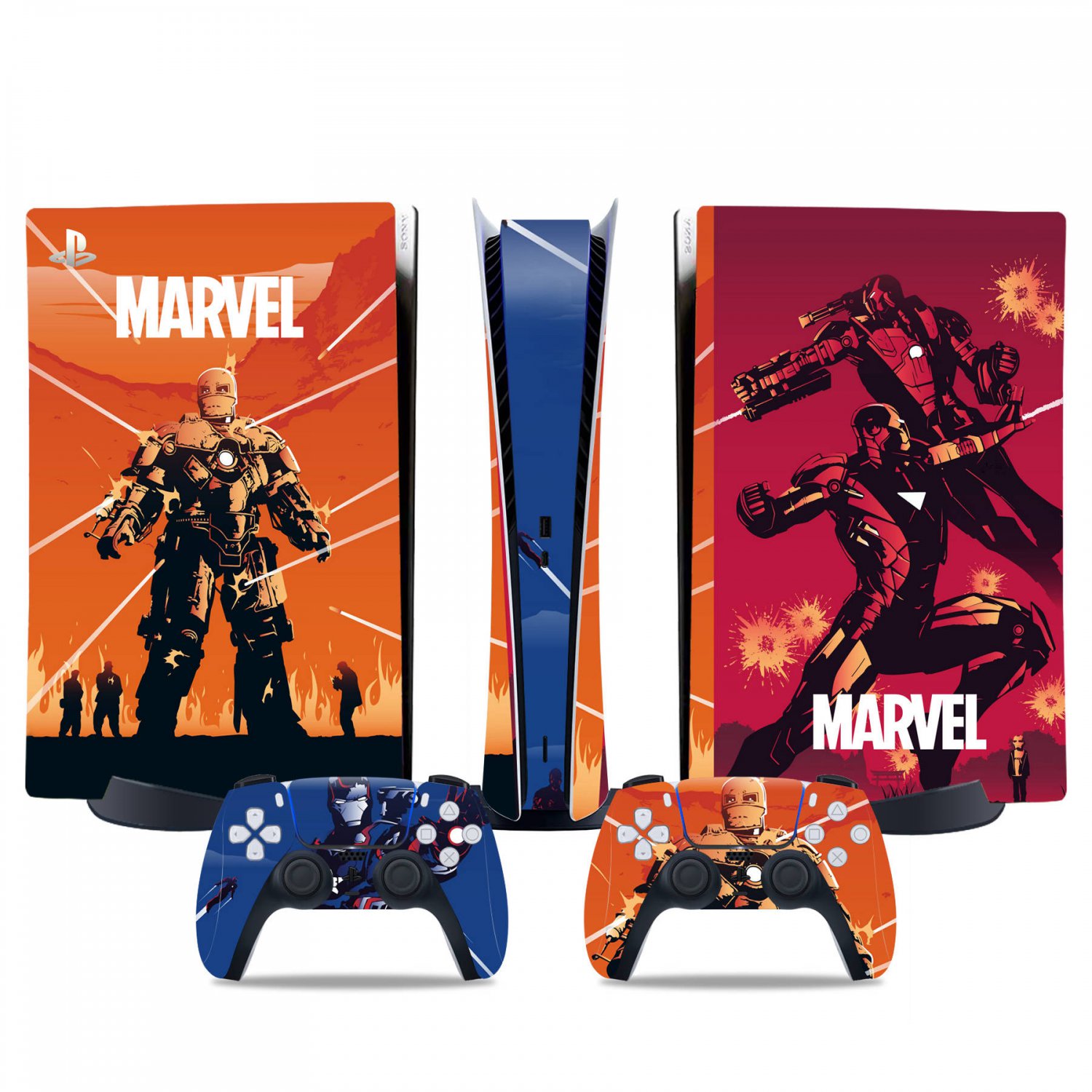 Avengers decal skin for PS5 digital Console & 2 Controllers
