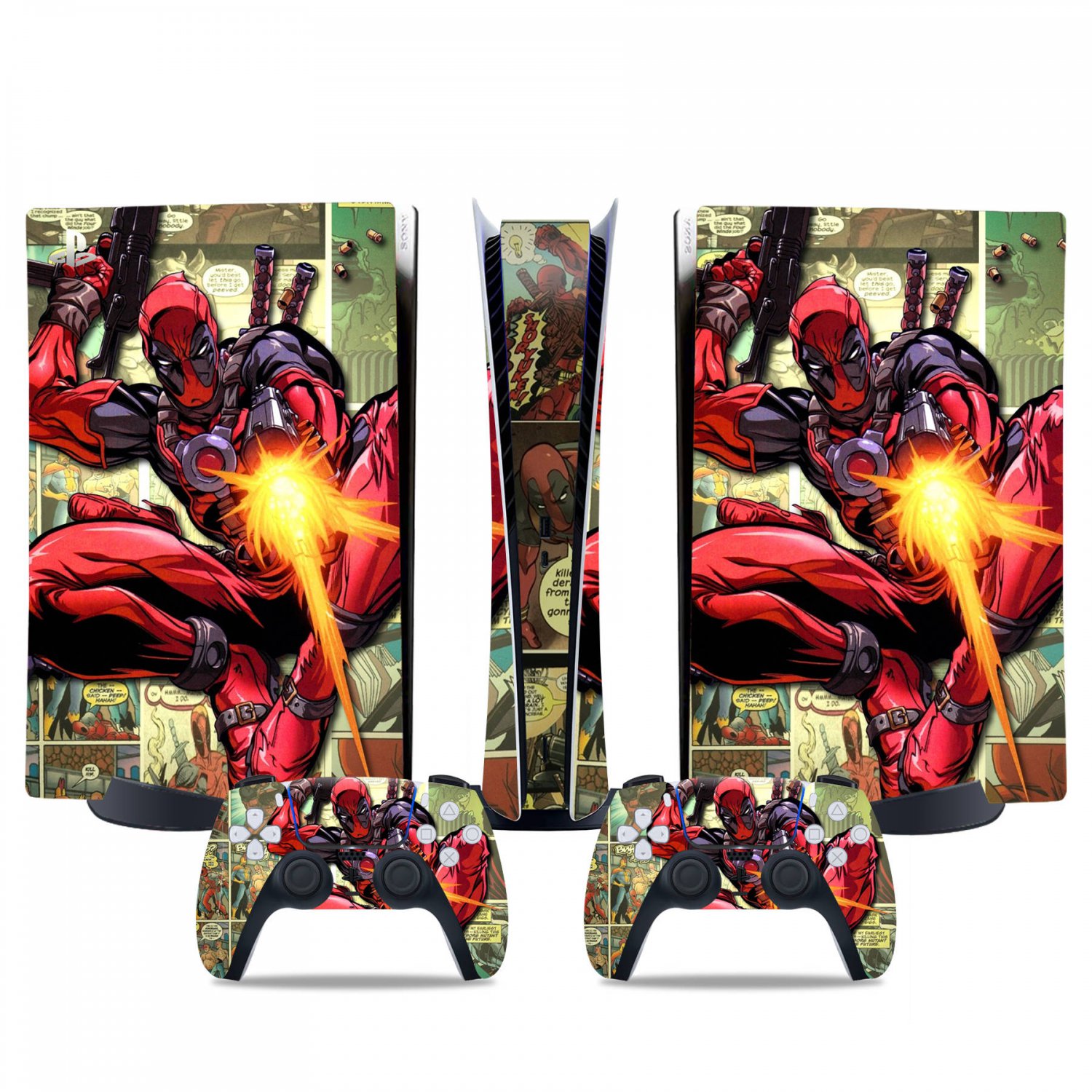 Spiderman decal skin for PS5 digital Console & 2 Controllers