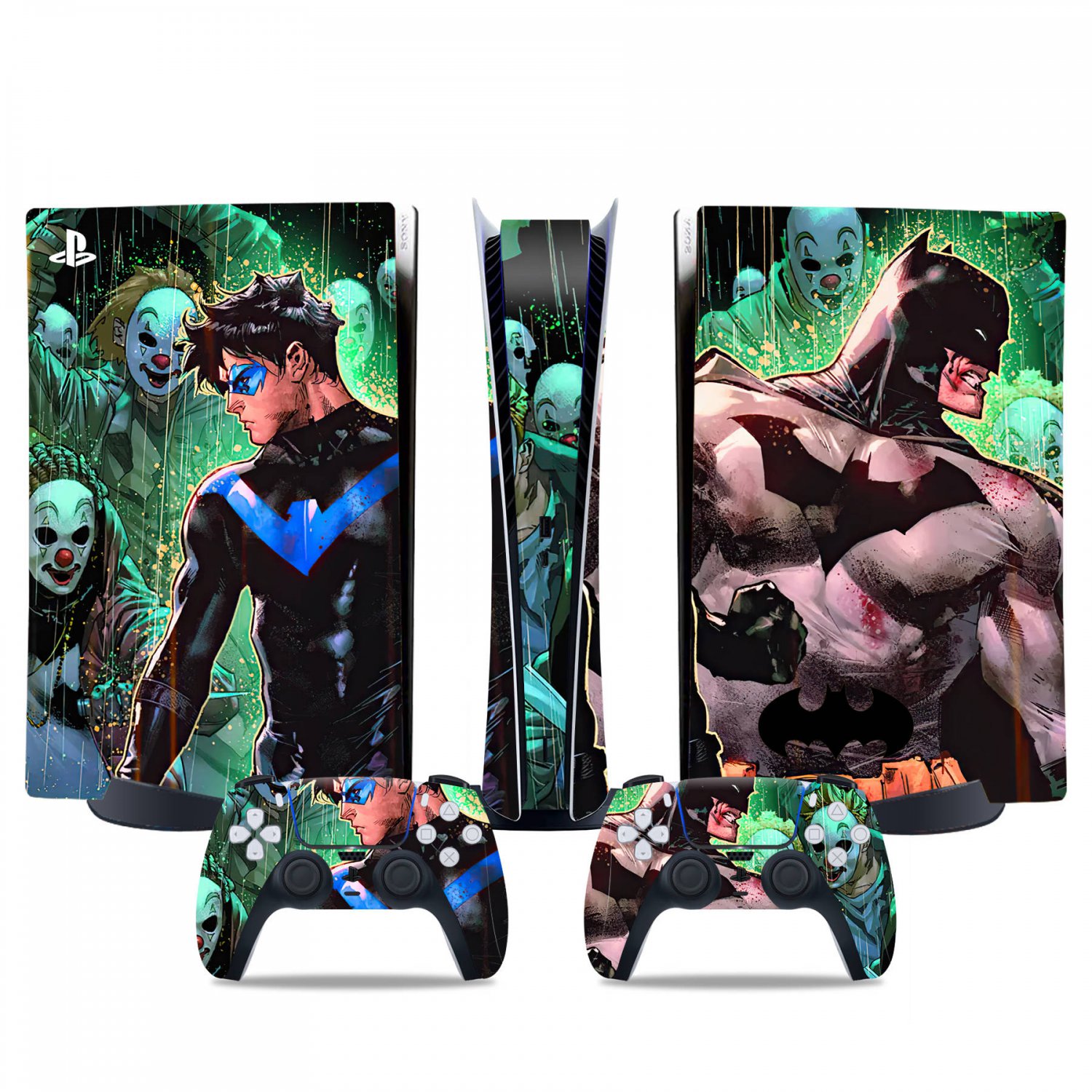Batman decal skin for PS5 digital Console & 2 Controllers