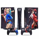 Harley Quinn decal skin for PS5 digital Console & 2 Controllers