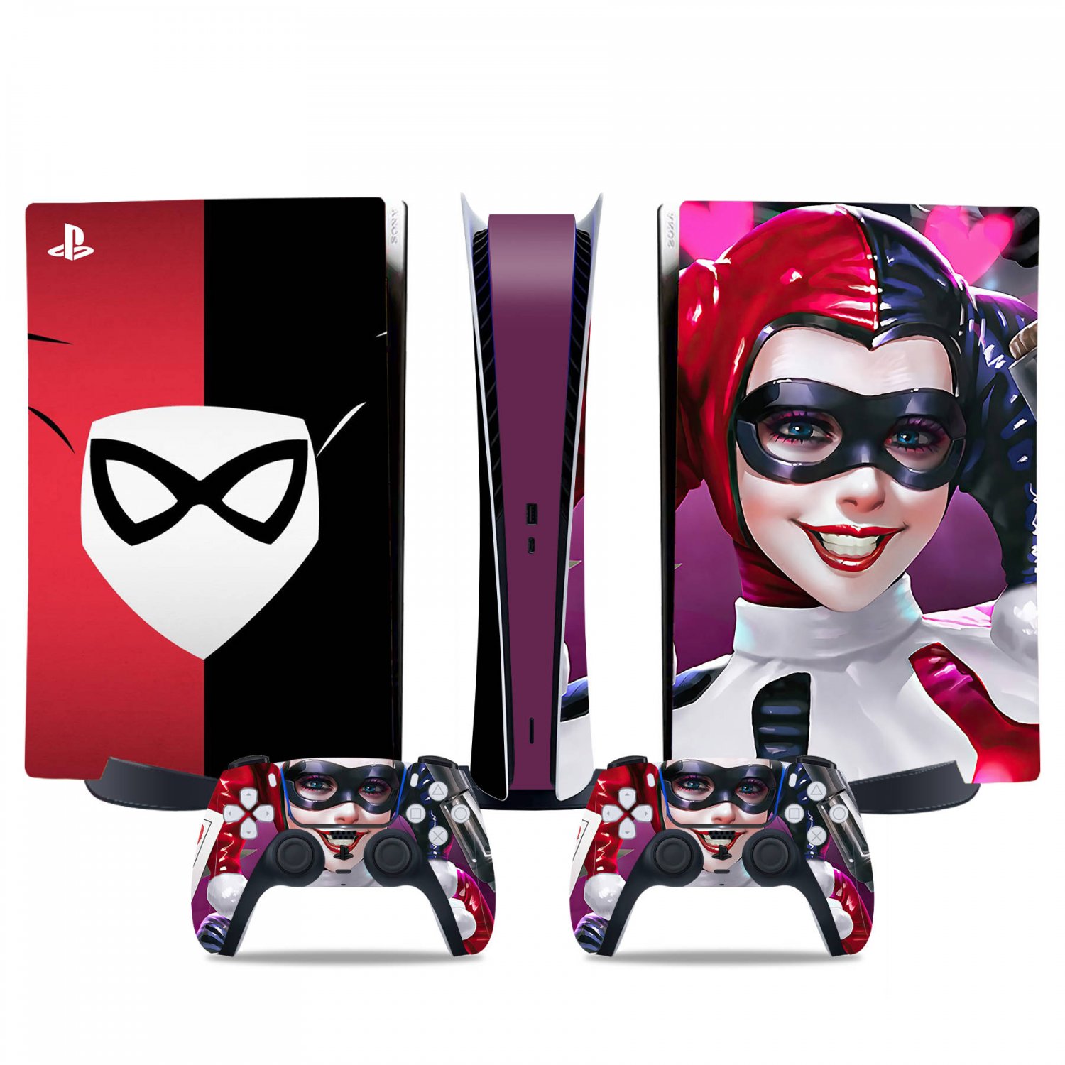 Batman decal skin for PS5 digital Console & 2 Controllers