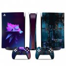 The Witcher Wild Hunt decal skin for PS5 digital Console & 2 Controllers