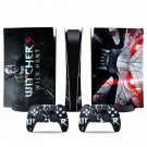 The Witcher Wild Hunt decal skin for PS5 digital Console & 2 Controllers