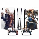 The Witcher Wild Hunt decal skin for PS5 digital Console & 2 Controllers