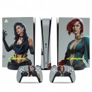 Cyberpunk decal skin for PS5 digital Console & 2 Controllers