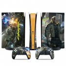 Cyberpunk decal skin for PS5 digital Console & 2 Controllers