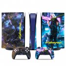 Cyberpunk decal skin for PS5 digital Console & 2 Controllers