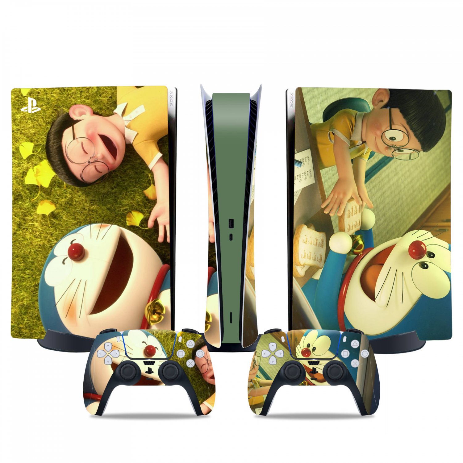 Doraemon decal skin for PS5 digital Console & 2 Controllers