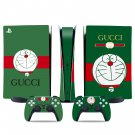 Doraemon Gucci decal skin for PS5 digital Console & 2 Controllers