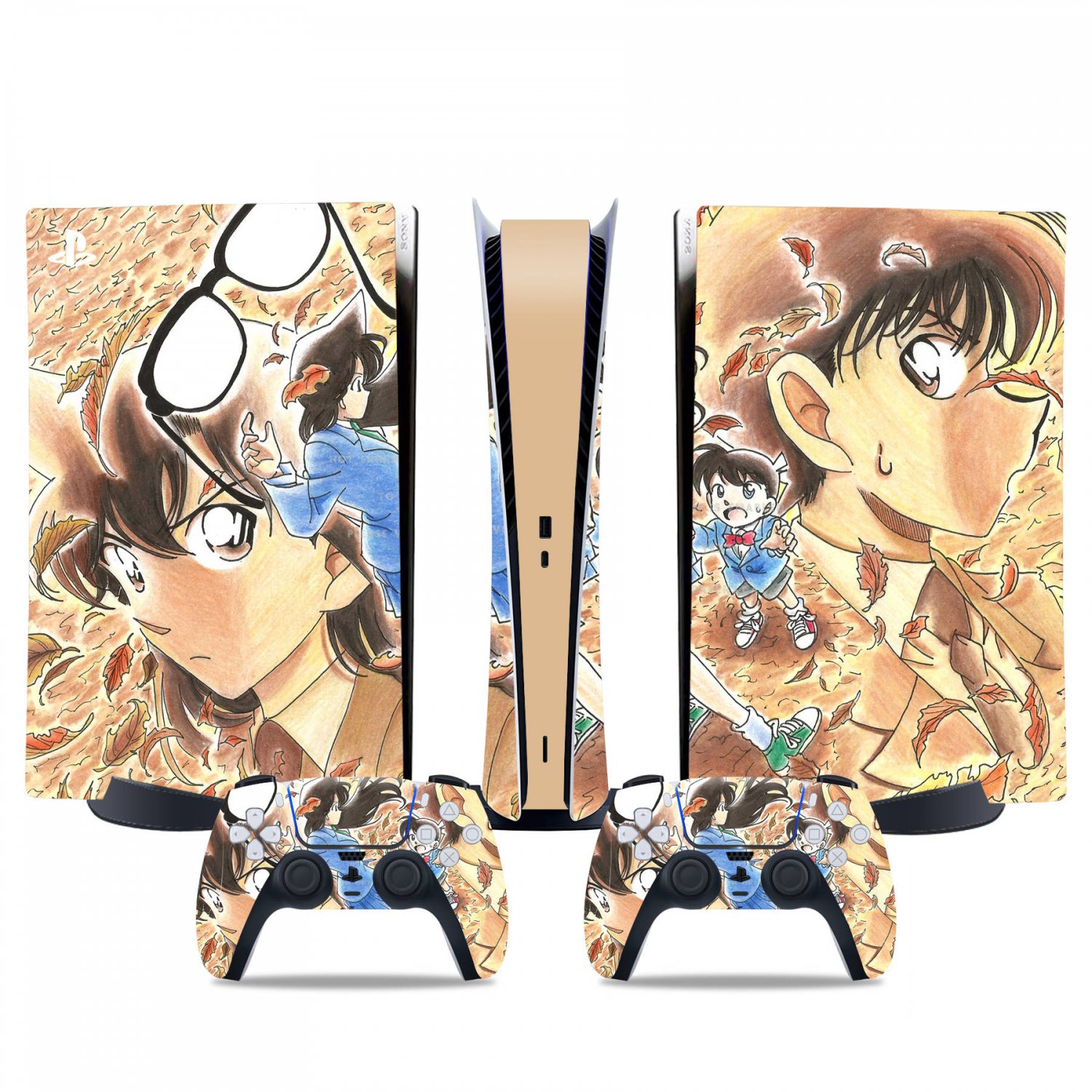 Jimmy Kudo decal skin for PS5 digital Console & 2 Controllers