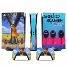 Squid Game decal skin for PS5 digital Console & 2 Controllers