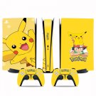 Pickachu decal skin for PS5 digital Console & 2 Controllers