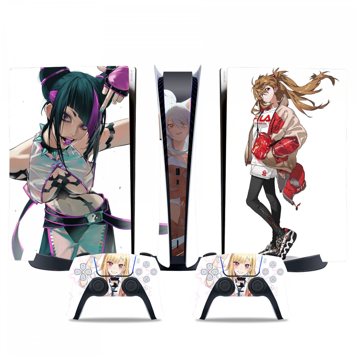 Filva decal skin for PS5 digital Console & 2 Controllers