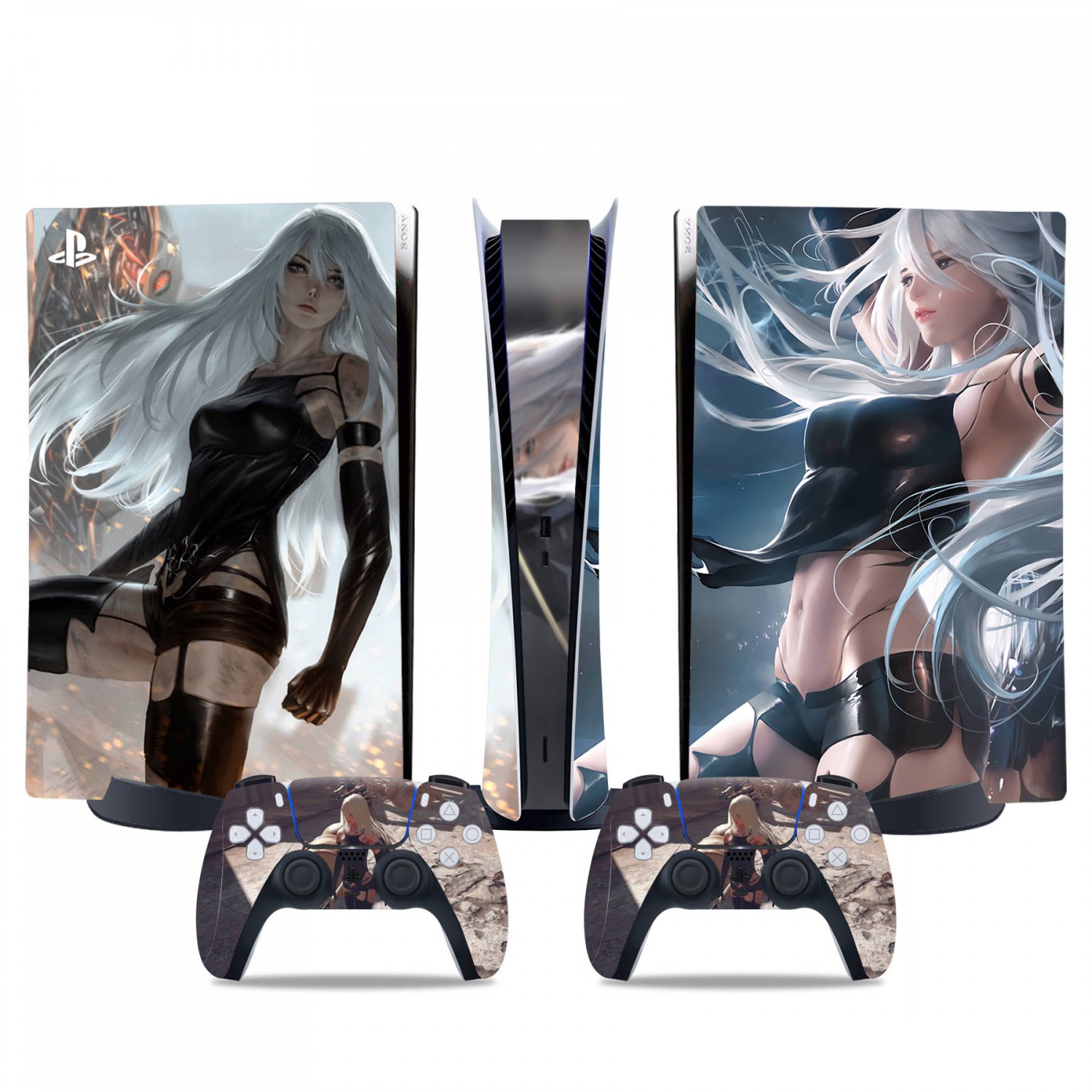 Anime decal skin for PS5 digital Console & 2 Controllers