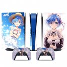 Anime decal skin for PS5 digital Console & 2 Controllers