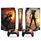 Tomb Raider decal skin for PS5 digital Console & 2 Controllers