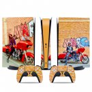 Lady Biker decal skin for PS5 digital Console & 2 Controllers