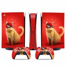 Cat Anime decal skin for PS5 digital Console & 2 Controllers