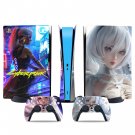 Cyberpunk decal skin for PS5 digital Console & 2 Controllers