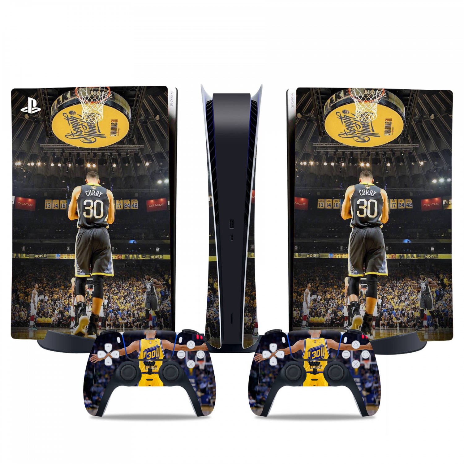 Curry 30 decal skin for PS5 digital Console & 2 Controllers