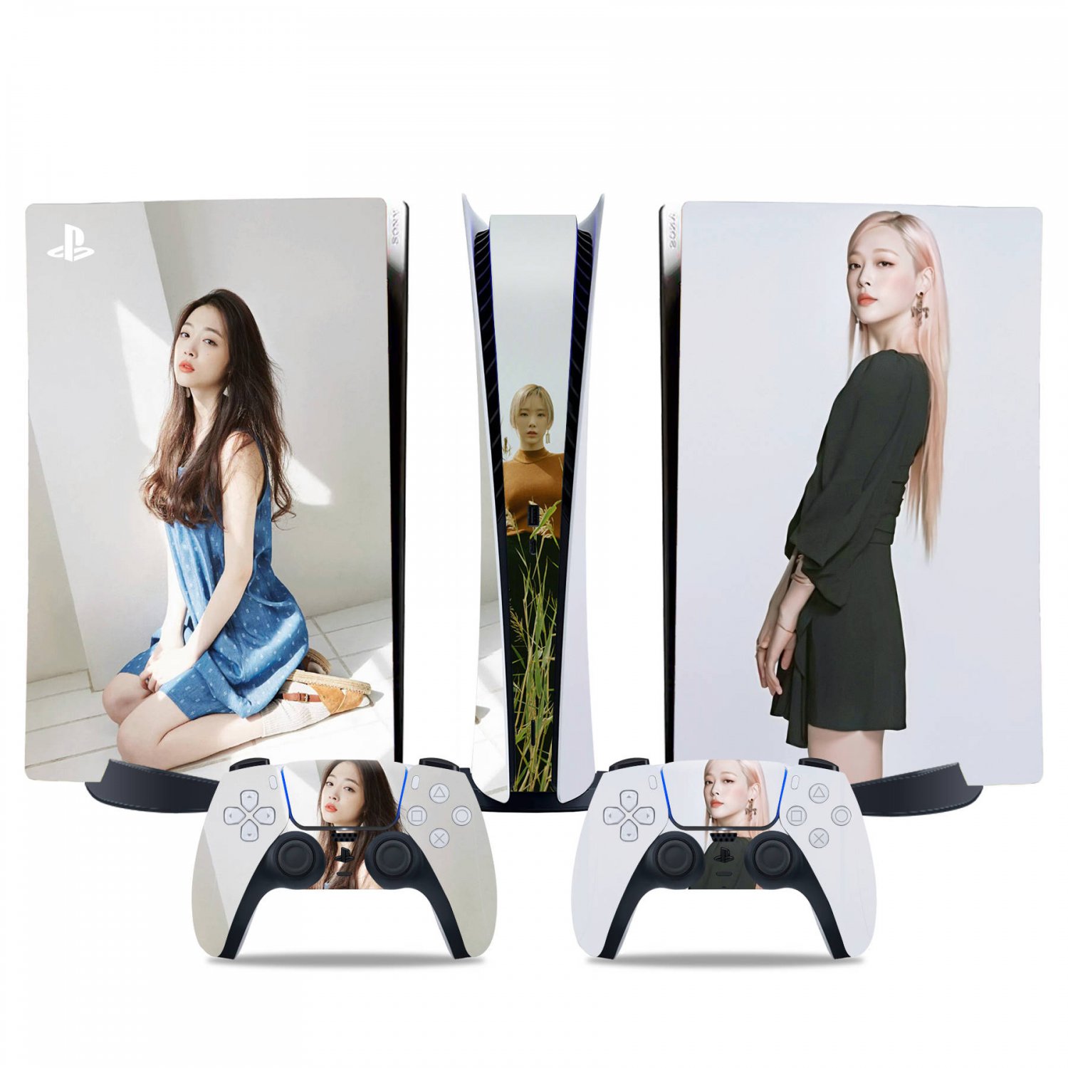 Sulli decal skin for PS5 digital Console & 2 Controllers
