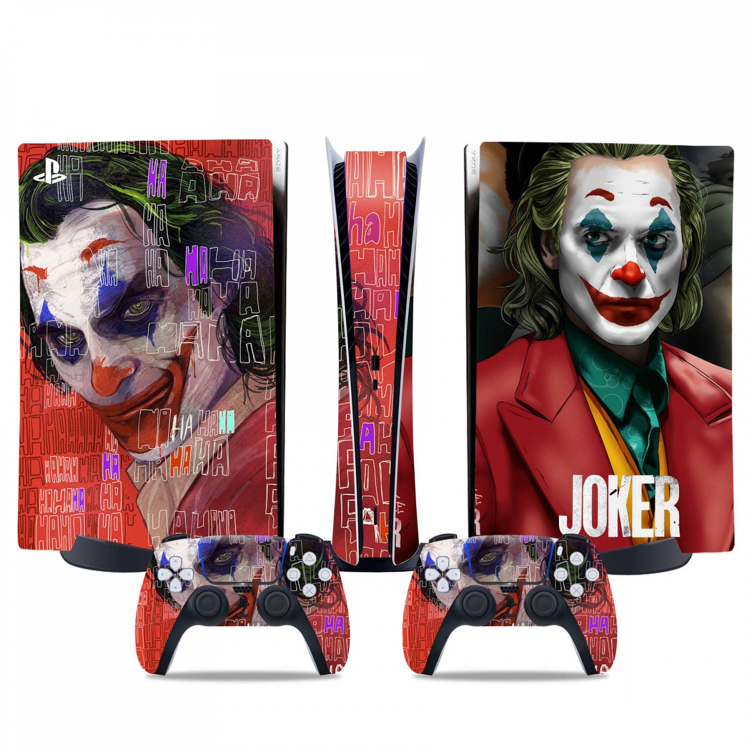 Joker decal skin for PS5 digital Console & 2 Controllers