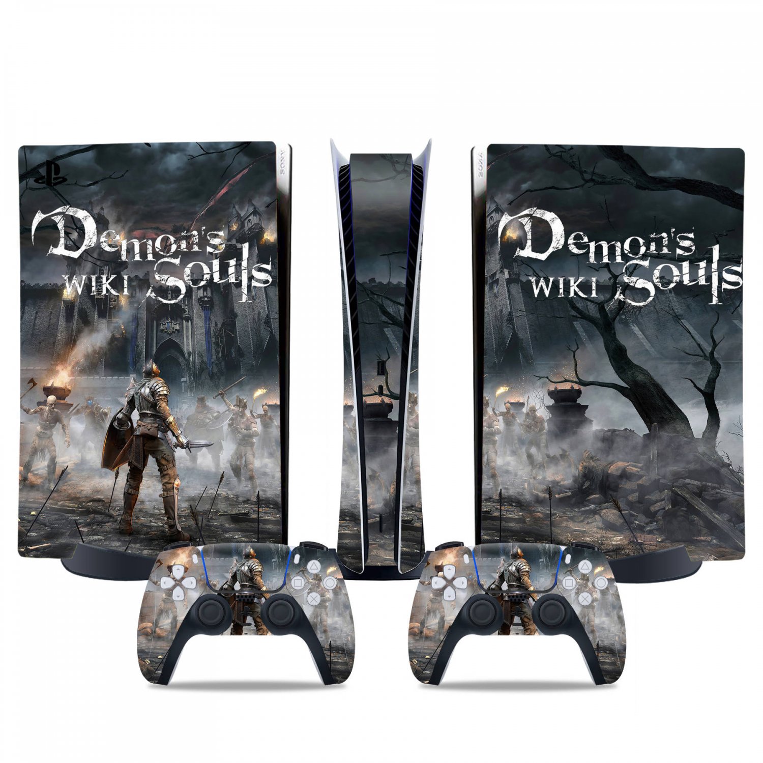 Demons Souls decal skin for PS5 digital Console & 2 Controllers