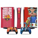 FC Barcelona decal skin for PS5 digital Console & 2 Controllers