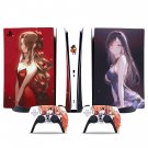 Anime decal skin for PS5 digital Console & 2 Controllers