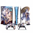 Anime decal skin for PS5 digital Console & 2 Controllers