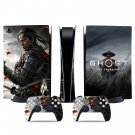 Ghost of Tsushima decal skin for PS5 digital Console & 2 Controllers